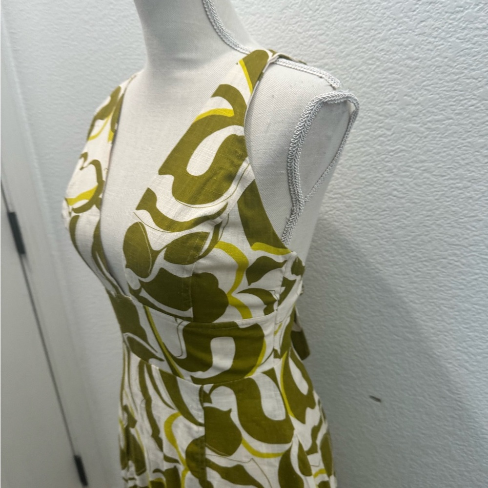 NICHOLAS Brown and Cream Midi Dress - Picture 8 of 10